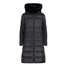 CMP Winter Coat Fix Hood (Shiny effect, warm) black Women